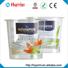 2015 hot sale custom IML In Mold Label for fruit container